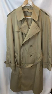 Gabardina Brooks Brothers doble pecho beige para mujer, sin forro, talla 42R Foto 1 de 4