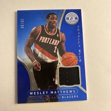 2012-13 Totally Certified - Memorabilia Totally Blue #89 Wesley Matthews #36 /99