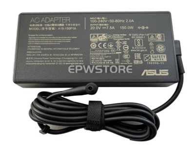 20V 7.5A 150W AC Adapter Charger For Asus ZenBook Flip 15 Q539ZD Laptop 4.5MM - Image 1 of 4