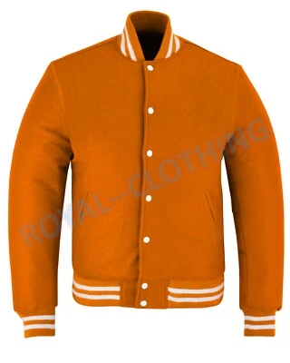 New Varsity Letterman Vintage baseball All Wool Bomber style Jacket Sizes XS~7XL - Image 1 of 2