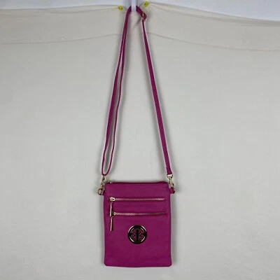 Dasein Pink Womens Crossbody Bag Medallion Pockets - Image 1 of 4