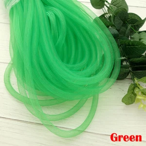 10m Mesh Tube Ribbon Tubing Hair Design Christmas Holiday Wreath Crafts Colorful - Picture 1 of 23