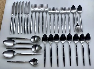 SILVERWARE ~ AMC ~ MCM ~ MADRID GARDEN ROSE ~ 34pc Lot ~ COMPLETE 4pc Place Set+ - Picture 1 of 10