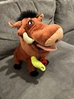 Disney Parks  Pumbaa The Lion King Large 15" Plush Toy With Grub Bugs Hang Tag