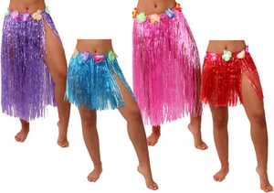 HAWAIIAN GRASS HULA GIRL SKIRT 40CM 80CM SUMMER BEACH PARTY LUAU FANCY DRESS - Picture 1 of 1