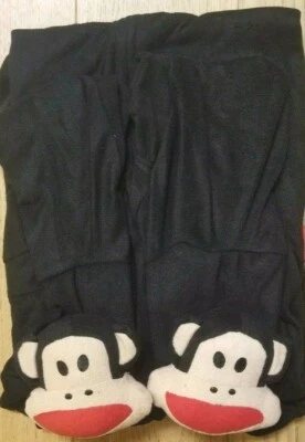 Pijama polar negro PAUL FRANK bebé mono adulto con patas grande de una pieza NUEVO Foto 1 de 4