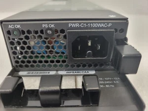 Cisco PWR-C1-1100WAC-P 1100 Watt AC Platinum Certified Power Supply C9300 - Picture 1 of 2