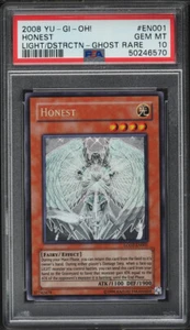 2008 YUGIOH LODT-EN001 HONEST GHOST RARE PSA 10 GEM MINT #50246570 - Picture 1 of 2
