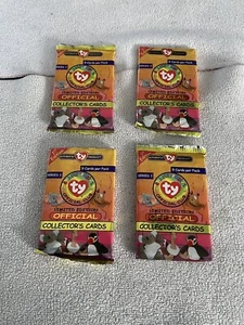 TY Beanie Babies 1998 Collector Cards 4 packs  1st Edition Series I - Picture 1 of 23