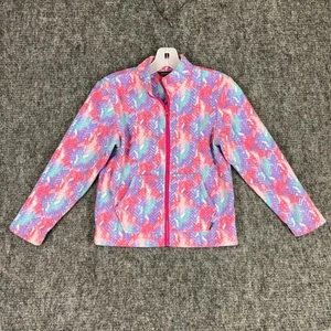 Eddie Bauer Girls Lone Peak Fleece Jacket Insert Small 7-8 Magenta Full-zip - Picture 1 of 9