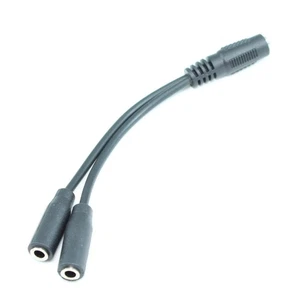 4 Zoll 3,5 mm Mini-Stereo TRS Buchse auf 2 Buchsen Y-Kabel/Splitter - Bild 1 von 2