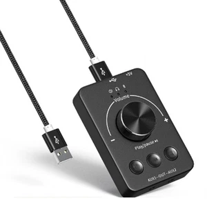 Contrôleur de Son USB Bouton de Contrôle Du Volume de L'Ordinateur Compatib3896 - Foto 1 di 8
