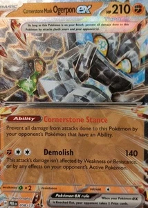 Cornerstone Mask Ogerpon ex 058/131 Prismatic Evolution RR Pokemon TCG 2025 NM - Picture 1 of 3