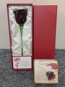 NWT Pier 1 Imports Valentine's Day Glass Red Rose Gift Box 12" Collectible NEW - Picture 1 of 8