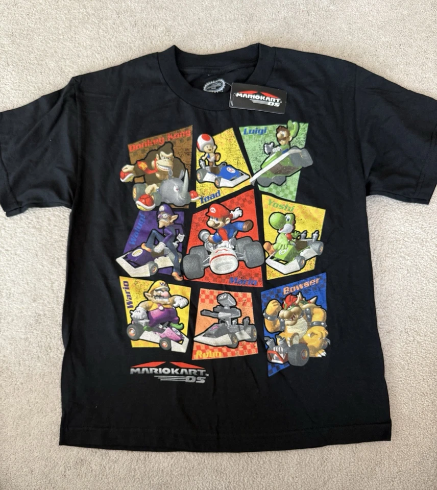 Boys Blue Super Mario Kart Muscle Tank Top Shirt T-shirt Tee 8