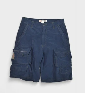 Structure Shorts Mens 30 Navy Cargo Utility Supply Paratrooper Y2k Pockets - Picture 1 of 6