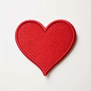 Heart Patch Iron-on Applique Clothing Love Badge Valentine's Day Red Rose Gift - Picture 1 of 12