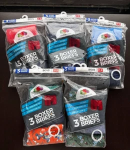 Fruit Of The Loom, Boys, 2T-3T, 3 BOXER BRIEFS, Multicolor, Pack of 5 - Picture 1 of 2