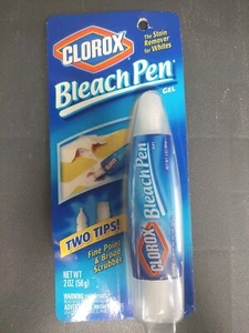 Clorox Bleach Pen Gel Stain Remover, Dual Tip, 2 Ounces, New & Sealed - Picture 1 of 1