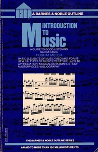 HUGH M. MILLER "INTRODUCTION TO MUSIC" SB 1978 barnes & noble - Picture 1 of 2
