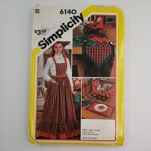 Simplicity 6140 Christmas Napkins Sleigh Centerpiece Placemats Sewing Pattern - Picture 1 of 5