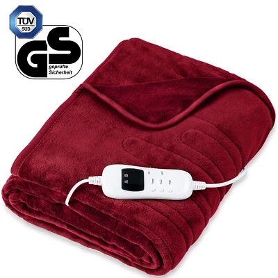 SINNLEIN Heizdecke elektrisch 160x120cm Wärmeunterbett XXL Wärmedecke Abschaltautomatik
