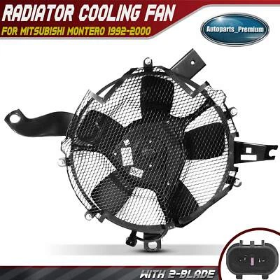 Conjunto de ventilador condensador con cubierta para Mitsubishi Montero 1992 1993 1994 1995-2000 Foto 1 de 4