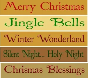 -ARTICOLO #5029- Natale- Set 5 pz - Stencil Primitivo - Stencil Riutilizzabili - Foto 1 di 1