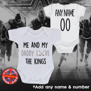 Mono Kings ""Me & My Daddy Love"" Abuelo Momia Personalizado Babygrow Regalo - Imagen 1 de 1