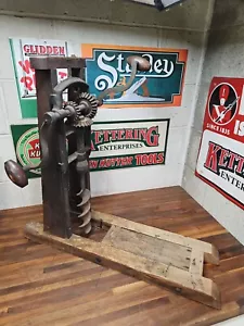 #2 Antique Snell Beam Barn Boring Machine Made in Fiskdale, Mass - Picture 1 of 18