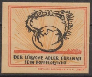 Lübeck - Caja de la ciudad - 1x dinero de emergencia - L 809.a1 - G/M 831.1b - Sin romano. esfera - Imagen 1 de 2