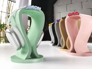 Kopfhörer Halterung  Personalisiert Headset Ständer Wunschtext Over Ear Halter - Picture 1 of 7