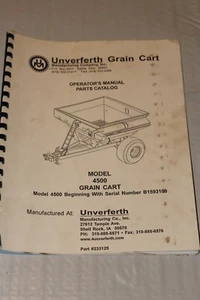 Unverferth Model 4500 Grain Cart Operators Parts Manual Used - Picture 1 of 2
