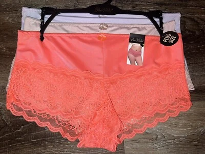 Prima Valentina ~ 3 pares de calcinha feminina masculina renda (B) ~ 3X - Imagem 1 de 4