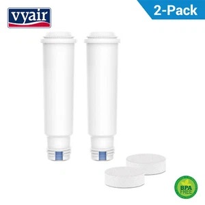 2 Filtres à eau Vyair pour Krups Claris FO88 + Pastilles de Nettoyage