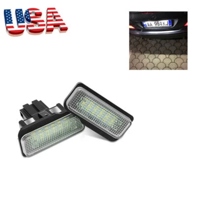 LED Number License Plate Lights For Mercedes-Benz W203 W211 W219 R171 CLS-Class Foto 1 de 4