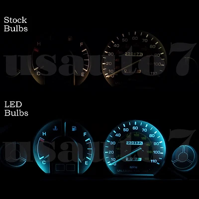 Dash Instrument Cluster Gauge AQUA BLUE LED LIGHTS KIT Fits 88-92 Toyota Corolla Foto 1 de 4