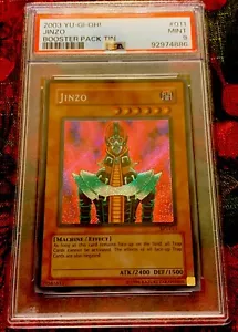 2003 Yu-Gi-Oh! Jinzo - Secret Rare - BPT-011 PSA 9 - Picture 1 of 2