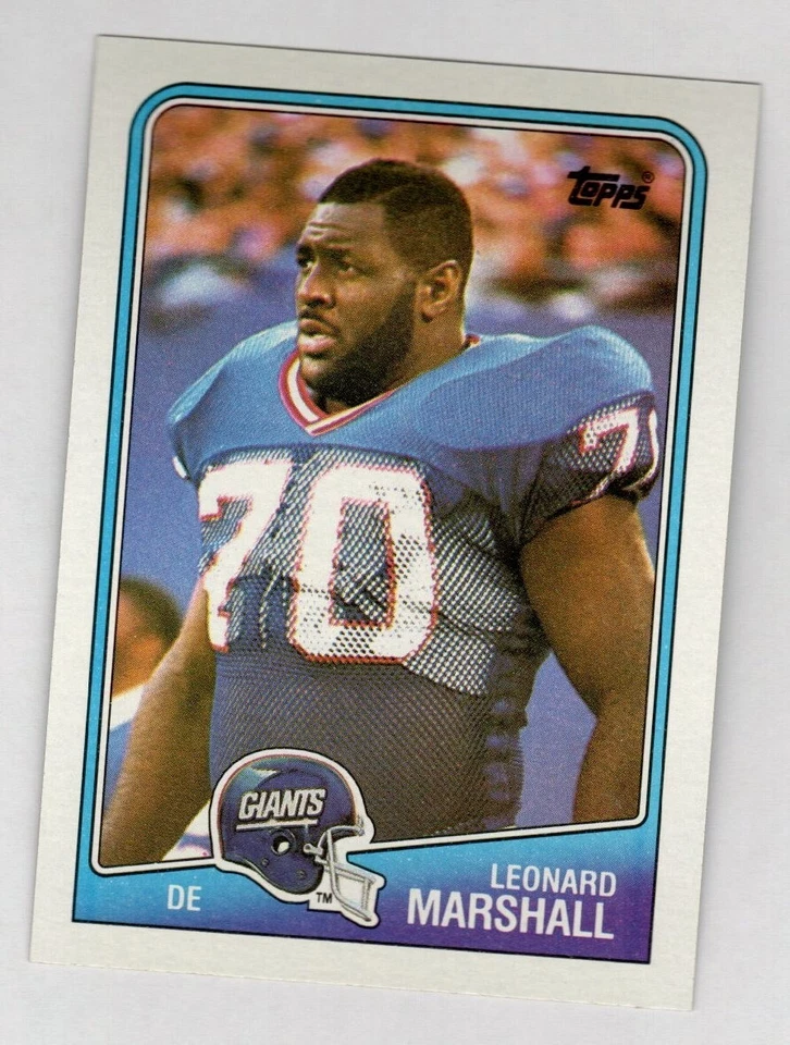 1988 Topps Football #281 Leonard Marshall New York Giants - Image 1 of 1