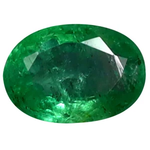 0.60 ct Incomparable Oval Cut (7 x 5 mm) Colombia Green Emerald Natural Gemstone - Picture 1 of 1