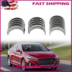 Crankshaft Main Bearing + Connecting Rod Bearing For 08-18 Hyundai Kia 2.0L 2.4L - Foto 1 di 8