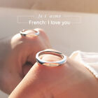 Sterling Silver French I Love You Rings Women Men Accessorio Unico Coppia A YIUK