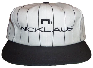 SOMBRERO DE COLECCIÓN AÑOS 90 JACK NICKLAUS N1 A RAYAS GOLF AJUSTE SOMBRERO DESLIZANTE (VERDE DEBAJO) RARO - Imagen 1 de 3
