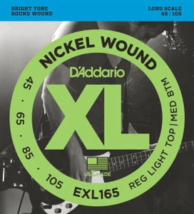 D'Addario EXL165 Bass Guitar Strings, Custom Light, 45-105, Long Scale - Picture 1 of 1
