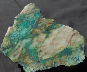 SHATTUCKITE & CHRYSOCOLLA IN QUARZ OPEN BOULDER 996 GRAMS 2.19 LBS ARIZONA - Picture 1 of 12