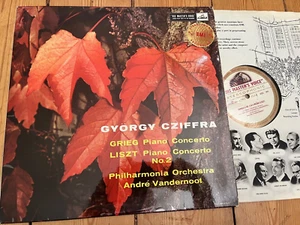 ASD 301 Grieg & Liszt Piano Concertos Gyorgy Cziffra Vandernoot W/G - Picture 1 of 2