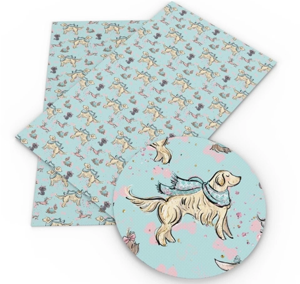 CACHORRO PERRO SÁBANA IMITACIÓN CUERO 8 X 12" 1078619 Gato Cachorros Mascota Litchi Textura Foto 1 de 1