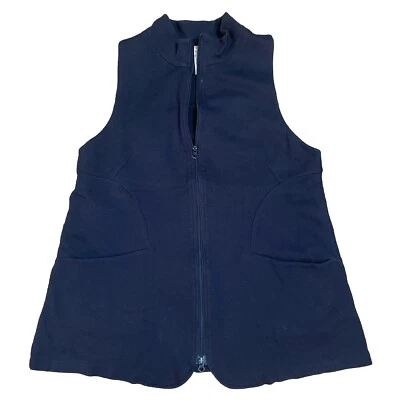 Comfy USA Brand Black Knit Cardigan Jacket Vest M Full Zip  Lagenlook - Image 1 of 4