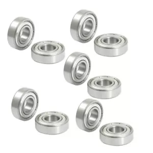10 pezzi 6203Z 17 mm x 40 mm x 12 mm cuscinetto a sfera scanalato profondo schermato in metallo - Foto 1 di 1
