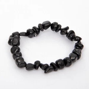 Pulsera auténtica Schungit piedras de tambor pulidas piedras shungite - Imagen 1 de 4